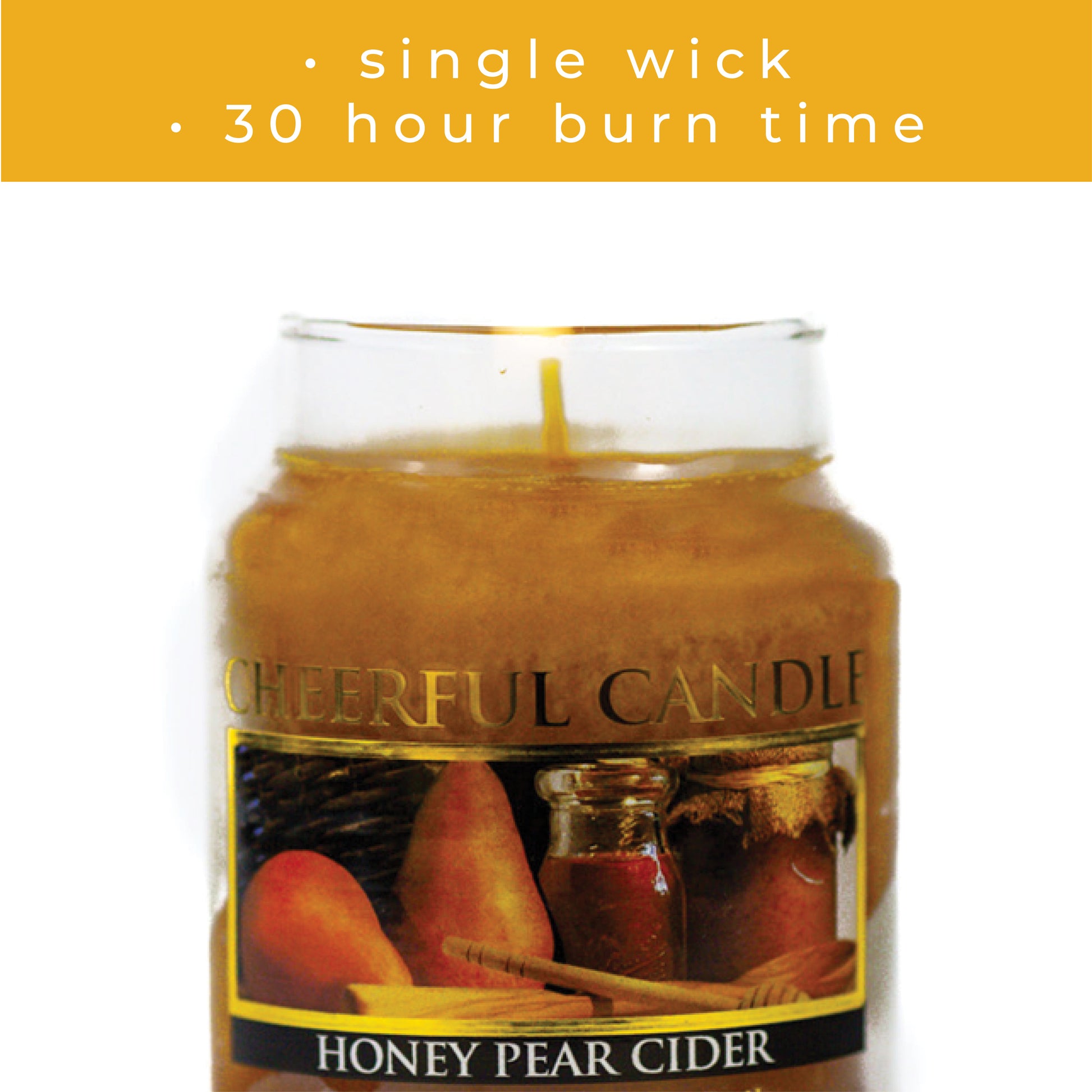 Honey Pear Cider - 6 oz Cheerful Candle