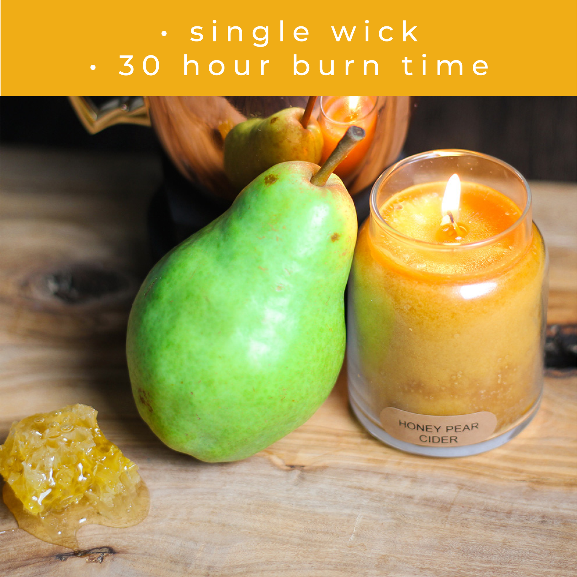 Honey Pear Cider - 6 oz Baby Candle