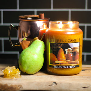 Honey Pear Cider - 24 oz Cheerful Candle