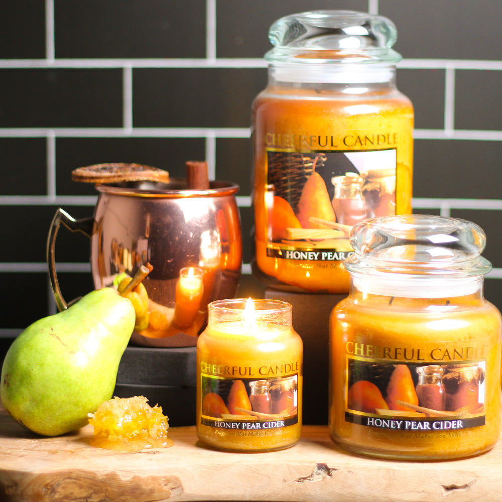 Honey Pear Cider - 24 oz Cheerful Candle