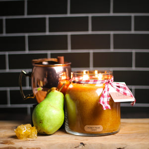 Honey Pear Cider - 34 oz Papa Candle