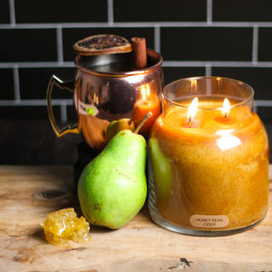 Honey Pear Cider - 34 oz Papa Candle