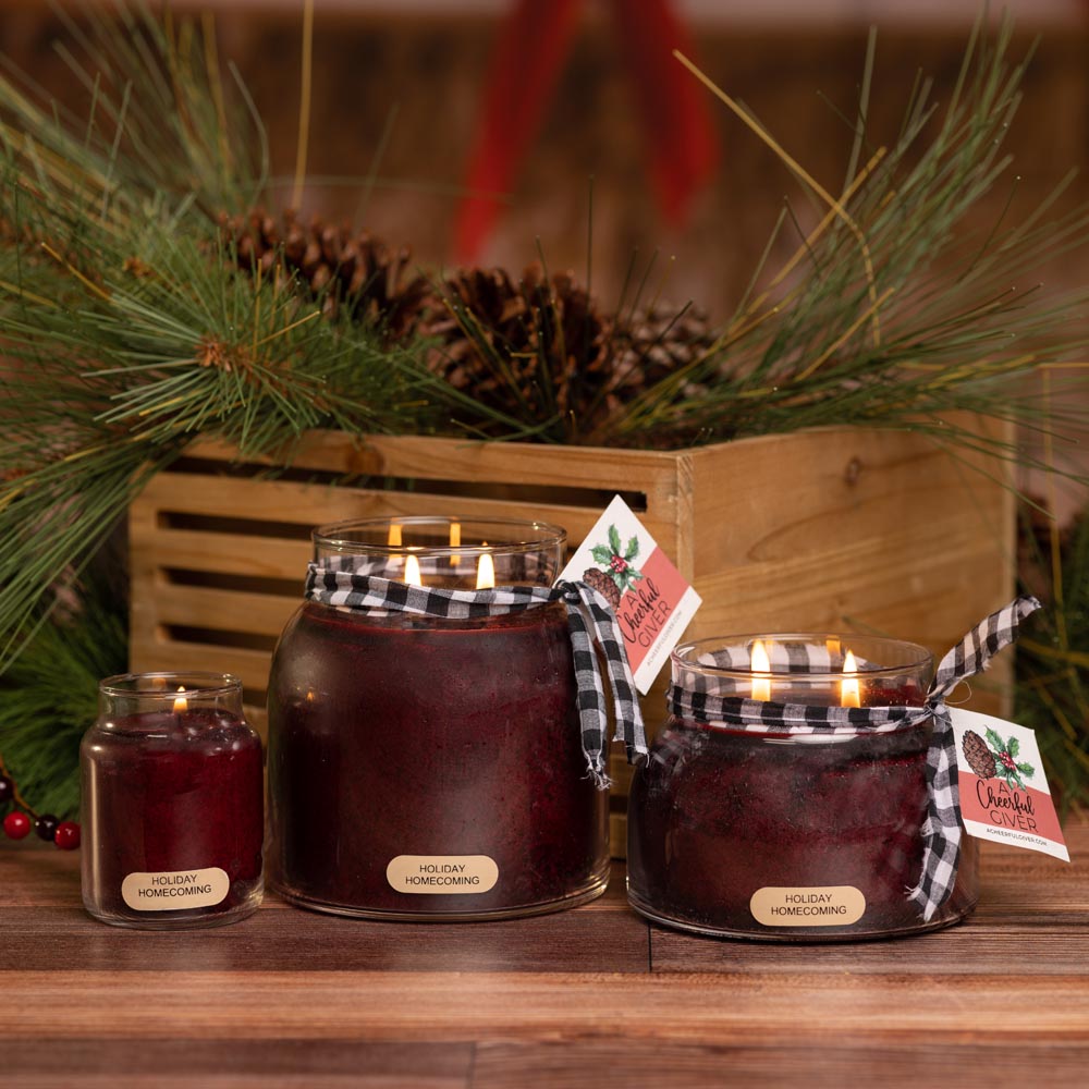 Holiday Homecoming Scented Candle - 34 oz, Double Wick, Papa Jar