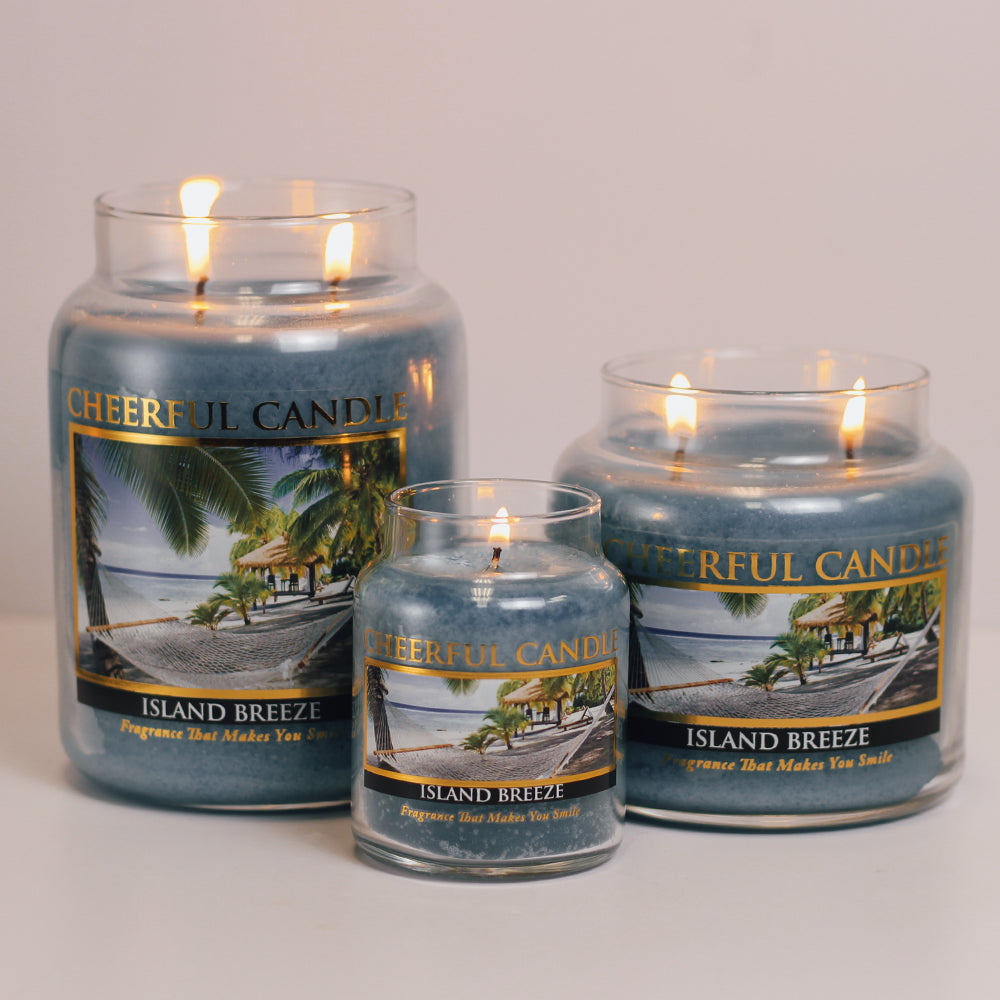 Island Breeze Scented Candle - 6 oz, Single Wick, Cheerful Candle