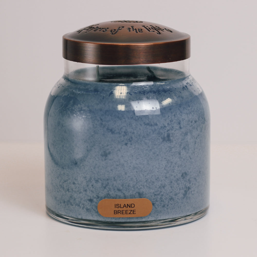 Island Breeze Scented Candle - 34 oz, Double Wick, Papa Jar