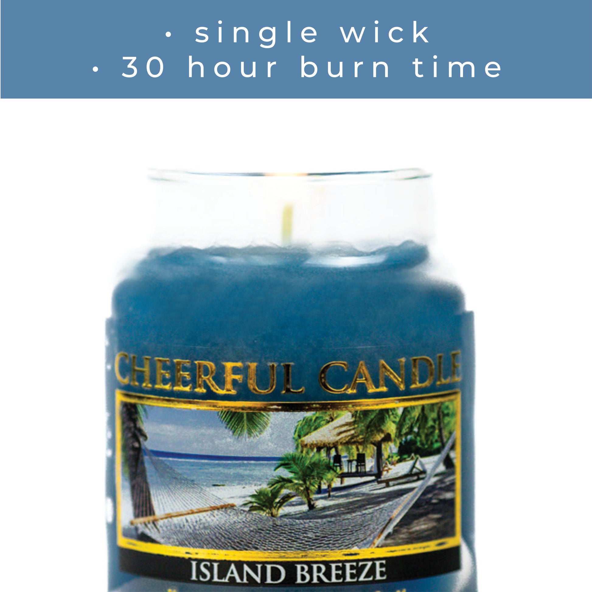 Island Breeze - 6 oz Cheerful Candle