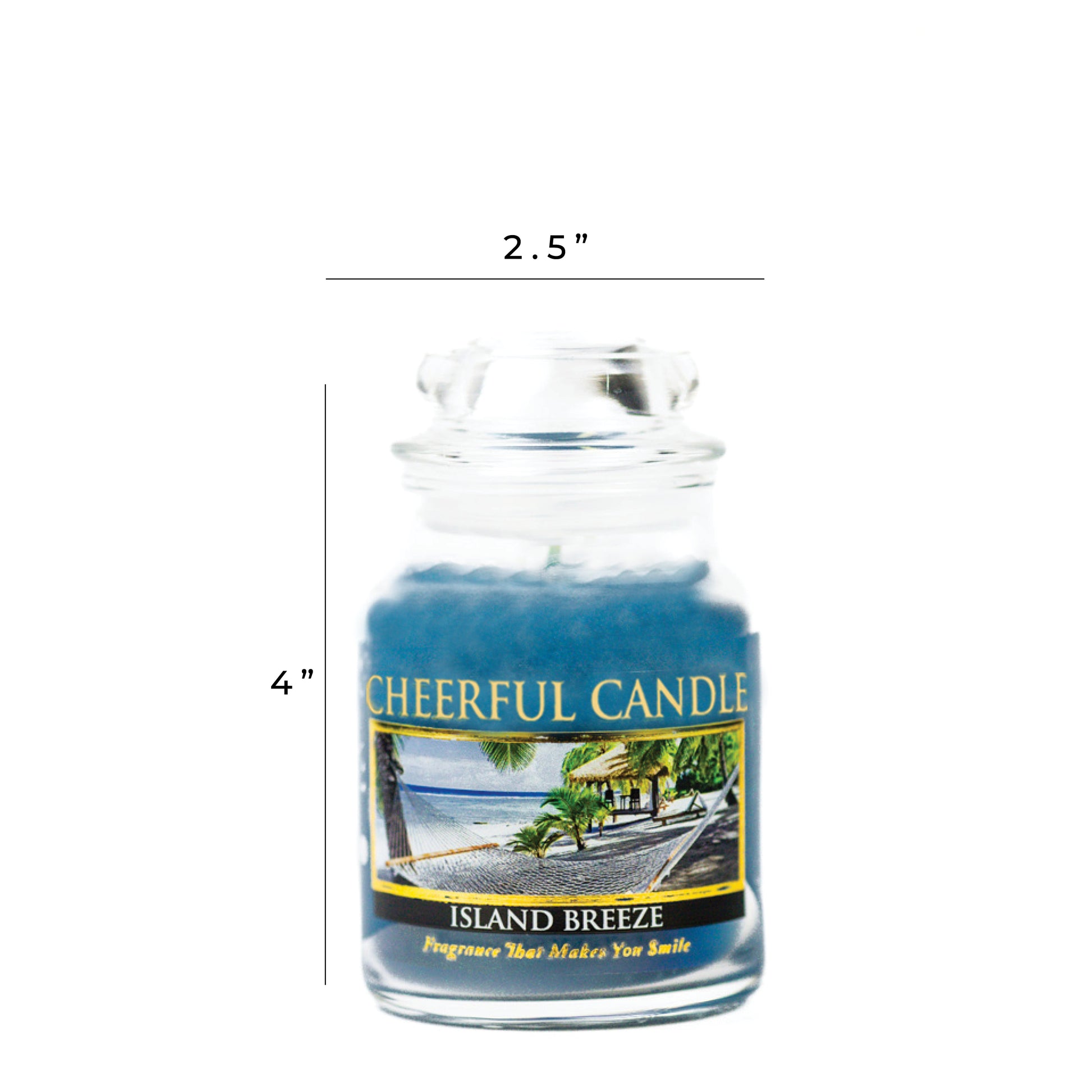 Island Breeze - 6 oz Cheerful Candle