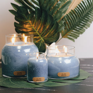 Island Breeze Scented Candle - 22 oz, Double Wick, Mama Jar