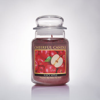 Juicy Apple Scented Candle -24 oz, Double Wick, Cheerful Candle