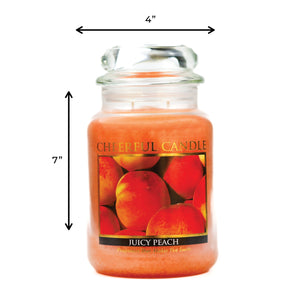 Juicy Peach - 24 oz Cheerful Candle