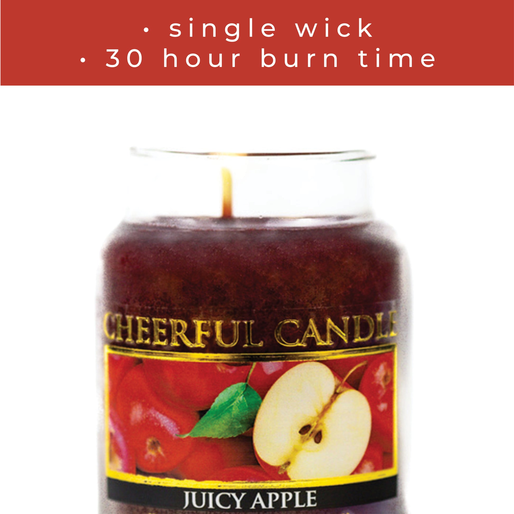 Juicy Apple - 6 oz Cheerful Candle