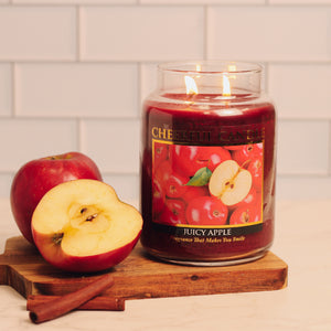 Juicy Apple Scented Candle -24 oz, Double Wick, Cheerful Candle