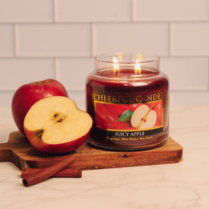 Juicy Apple Scented Candle -16 oz, Double Wick, Cheerful Candle