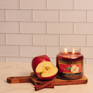 Juicy Apple Scented Candle -16 oz, Double Wick, Cheerful Candle