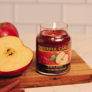 Juicy Apple Scented Candle - 6 oz, Single Wick, Cheerful Candle