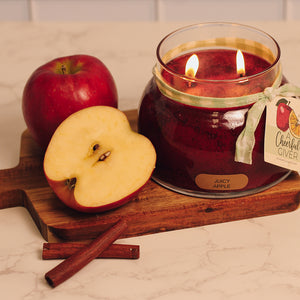 Juicy Apple Scented Candle - 22 oz, Double Wick, Mama Jar