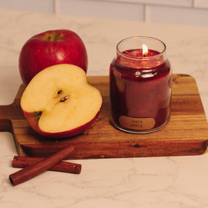 Juicy Apple Scented Candle - 6 oz, Single Wick, Baby Jar