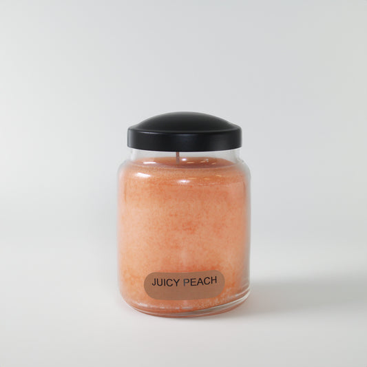 Juicy Peach Scented Candle - 6 oz, Single Wick, Baby Jar