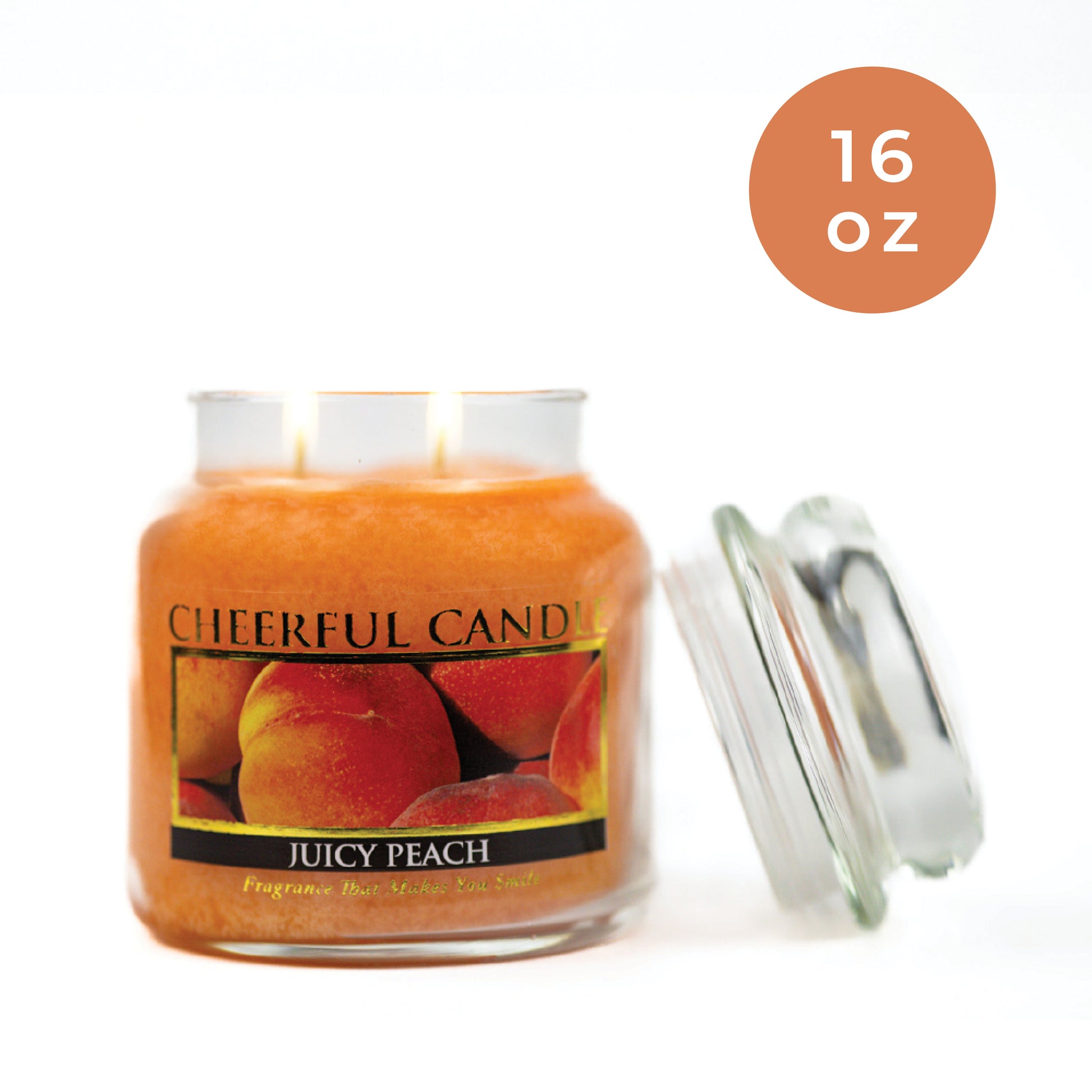 Juicy Peach - 16 oz Cheerful Candle