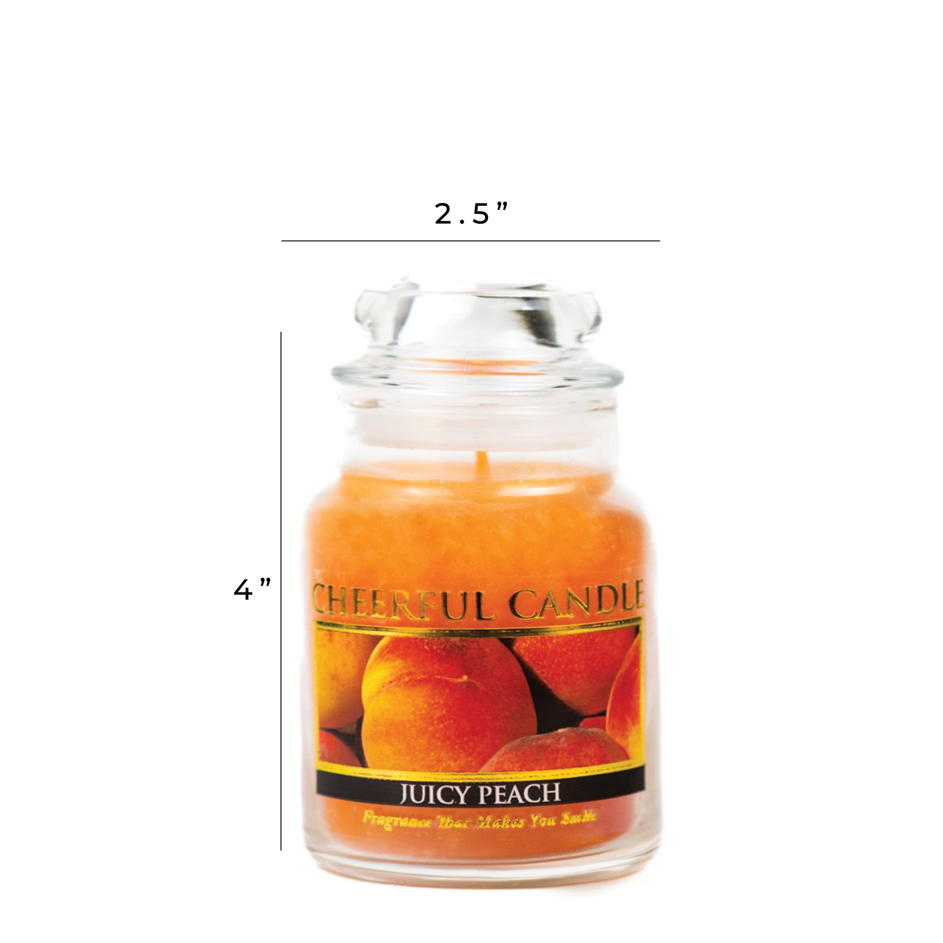Juicy Peach - 6 oz Cheerful Candle