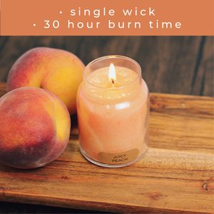 Juicy Peach - 6 oz Baby Candle