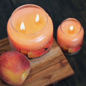 Juicy Peach Scented Candle -24 oz, Double Wick, Cheerful Candle