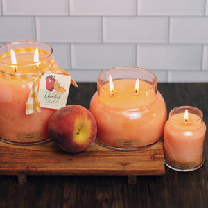 Juicy Peach Scented Candle - 22 oz, Double Wick, Mama Jar