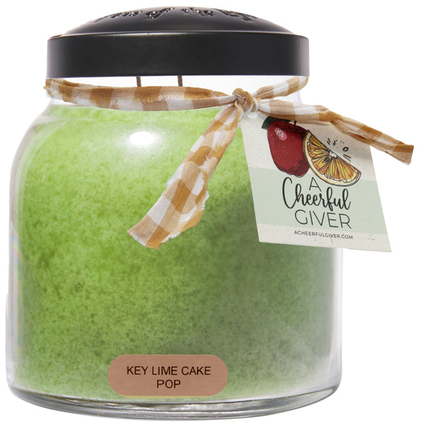 Key Lime Cake Pop Scented Candle - 34 oz, Double Wick, Papa Jar