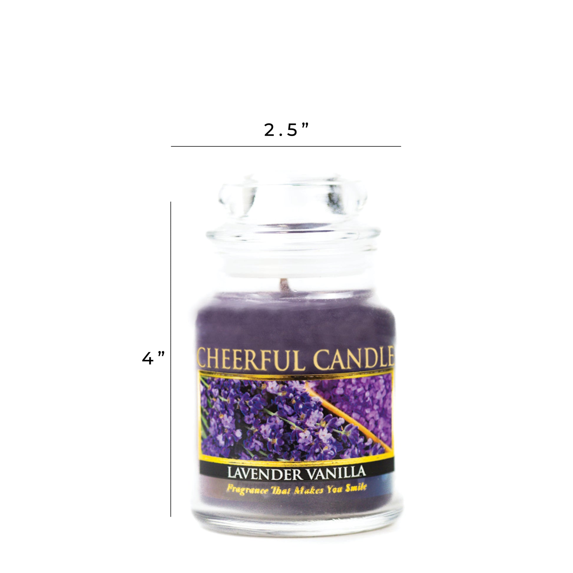 Lavender Vanilla - 6 oz Cheerful Candle