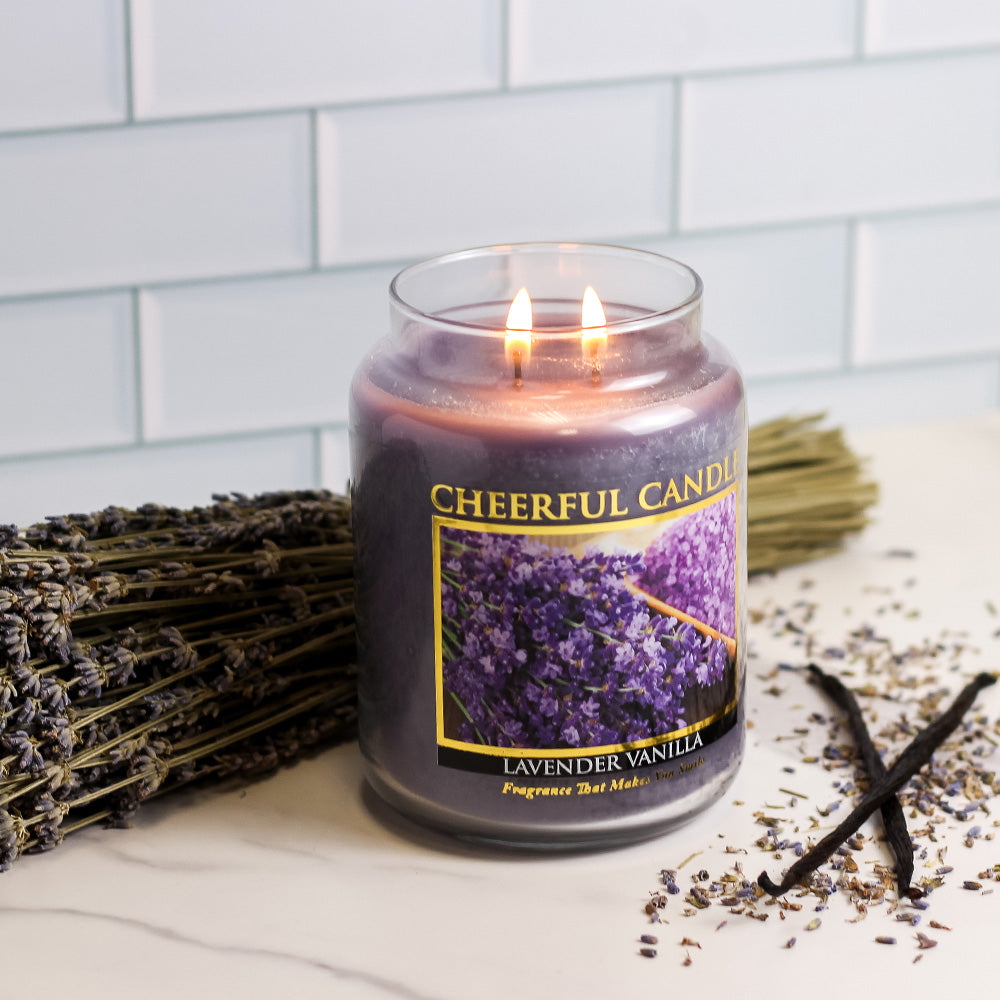 Lavender Vanilla - 24 oz Cheerful Candle