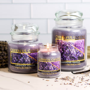 Lavender Vanilla - 24 oz Cheerful Candle