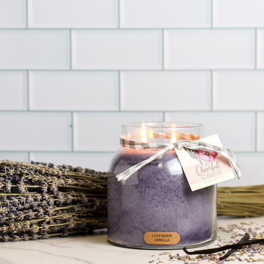 Lavender Vanilla - 34 oz Papa Candle