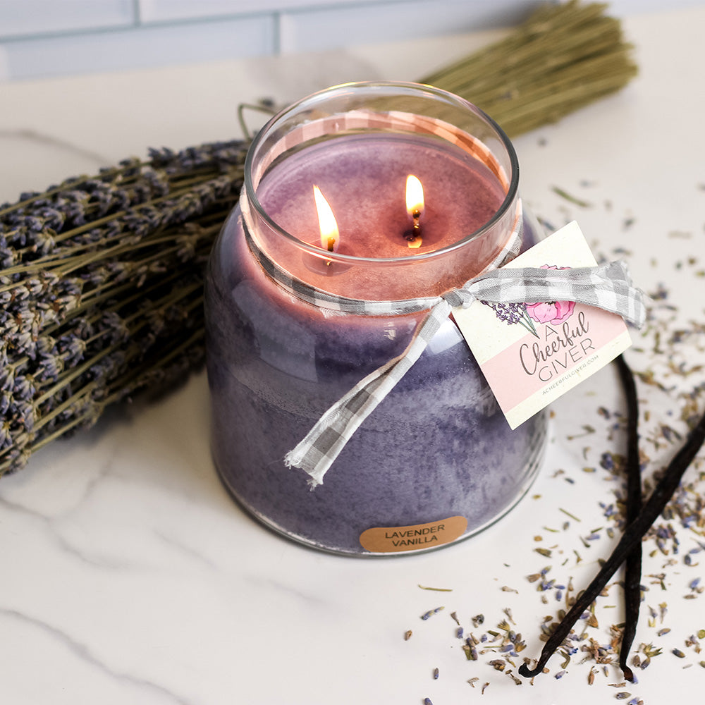 Lavender Vanilla - 34 oz Papa Candle