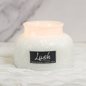 Orange Blossom Jasmine Cedar - Lush Candle