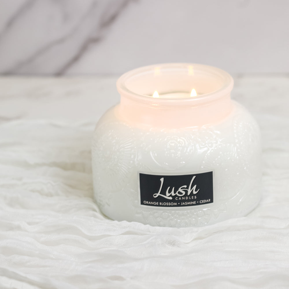 Orange Blossom Jasmine Cedar - Lush Candle