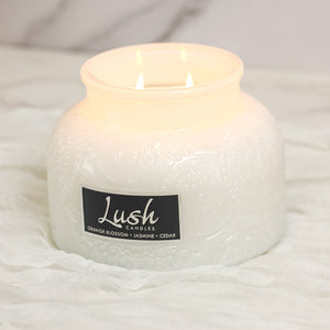 Orange Blossom Jasmine Cedar - Lush Candle