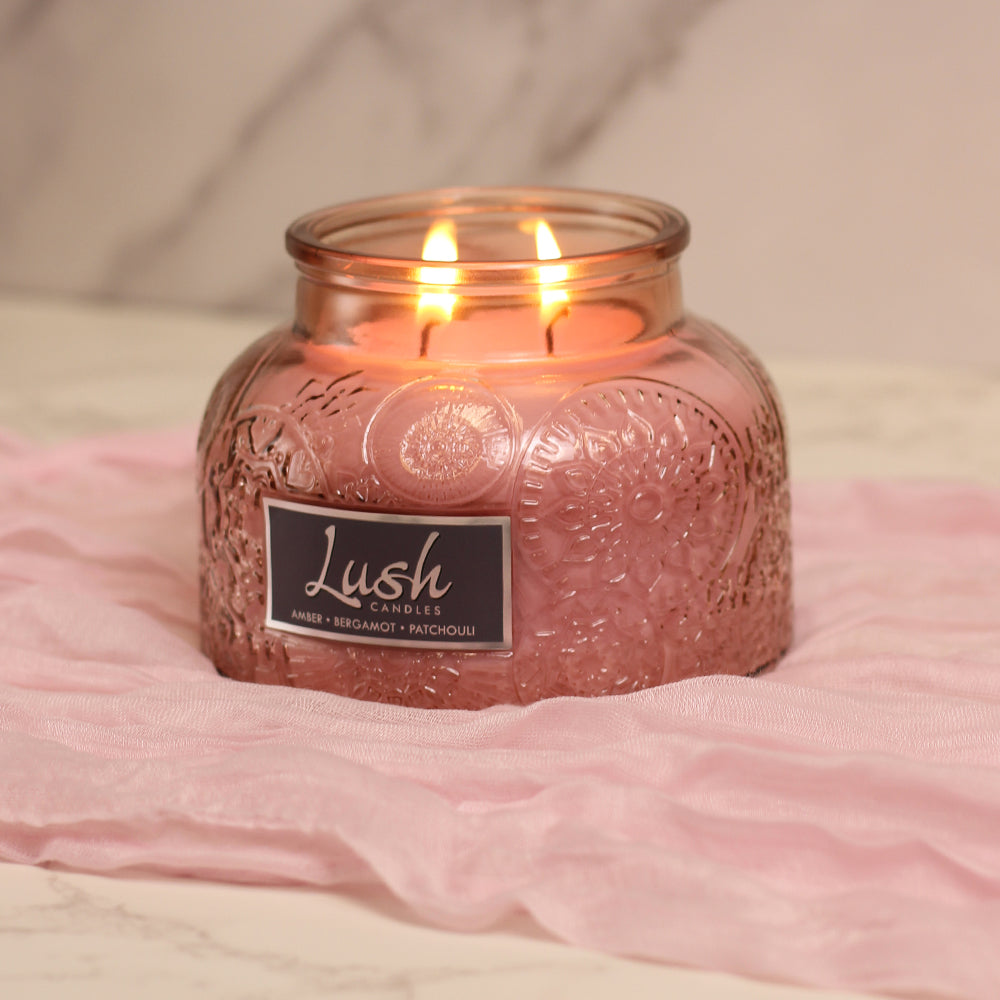 Amber Bergamot Patchouli - Lush Candle