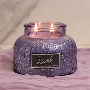 Lavender Marine Wood Verbena - Lush Candle