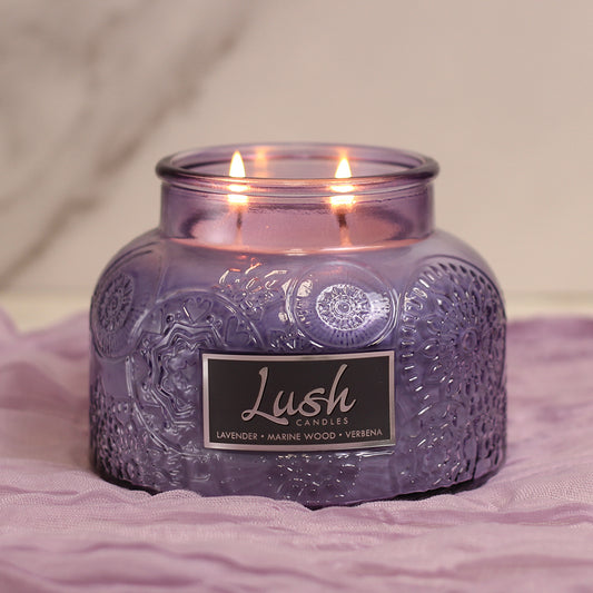 Lavender Marine Wood Verbena - Lush Candle