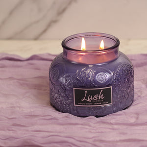 Indigo Lemon Jasmine Musk - Lush Candle