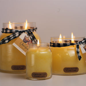 Lemon Butter Pound Cake Scented Candle - 6 oz, Single Wick, Baby Jar