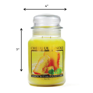 Lemon Butter Pound Cake - 24 oz Cheerful Candle