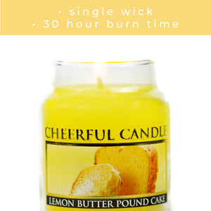 Lemon Butter Pound Cake - 6 oz Cheerful Candle