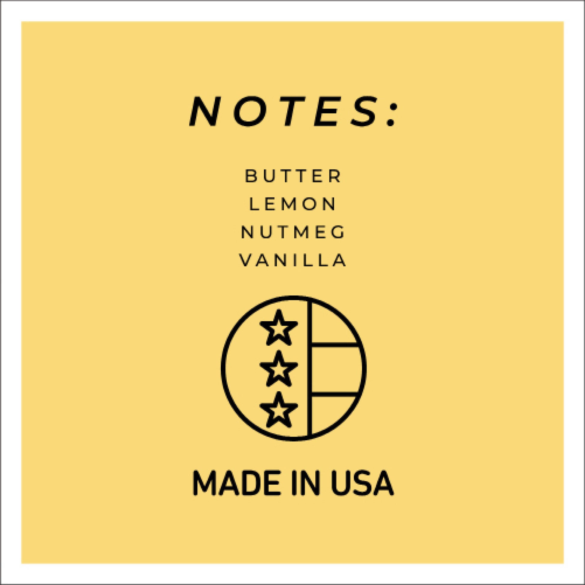 Lemon Butter Pound Cake - 6 oz Cheerful Candle