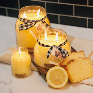 Lemon Butter Pound Cake Scented Candle - 22 oz, Double Wick, Mama Jar