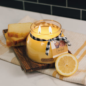 Lemon Butter Pound Cake Scented Candle - 22 oz, Double Wick, Mama Jar