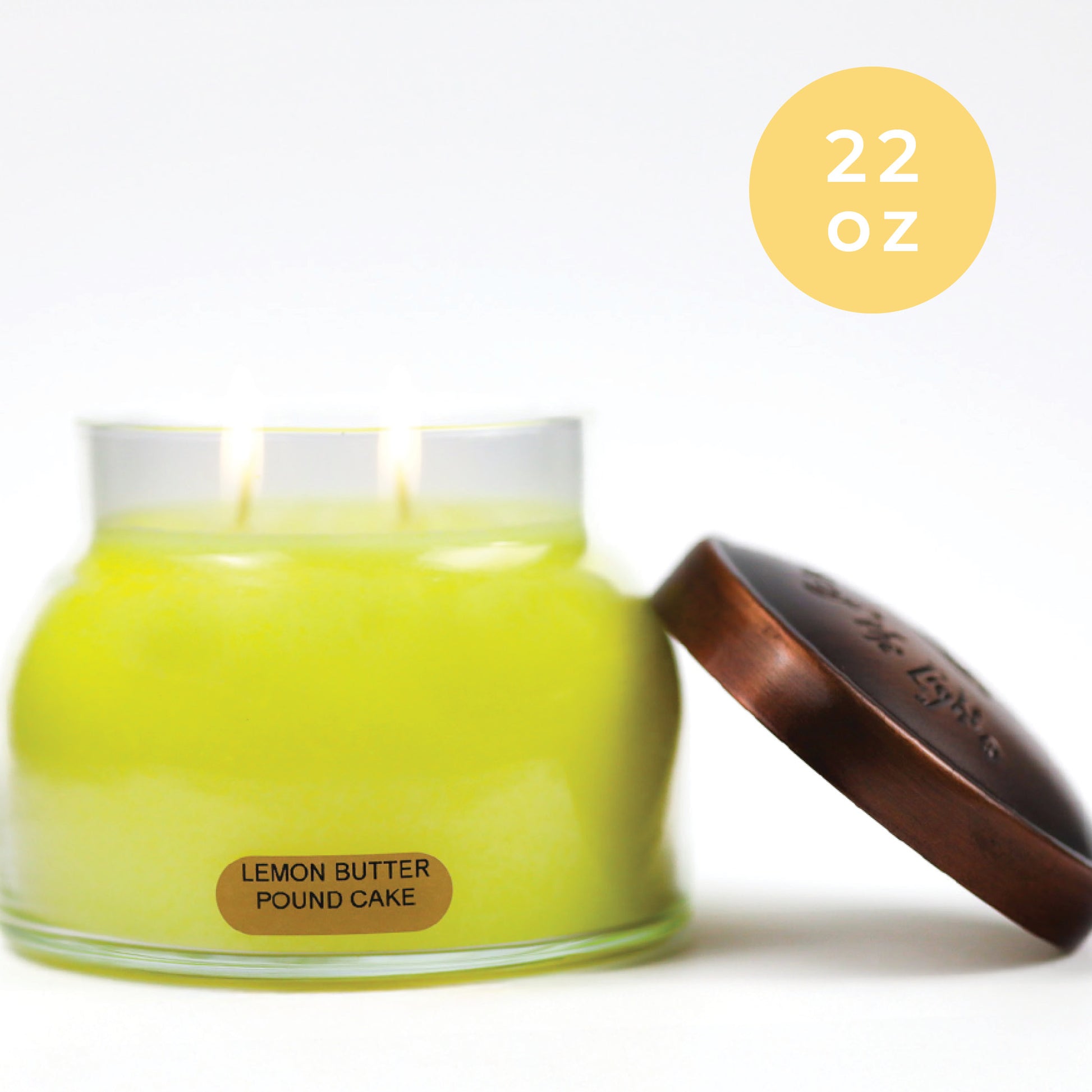 Lemon Butter Pound Cake - 22 oz Mama Candle