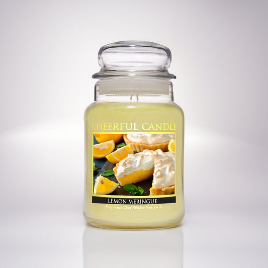 Lemon Meringue Scented Candle -24 oz, Double Wick, Cheerful Candle