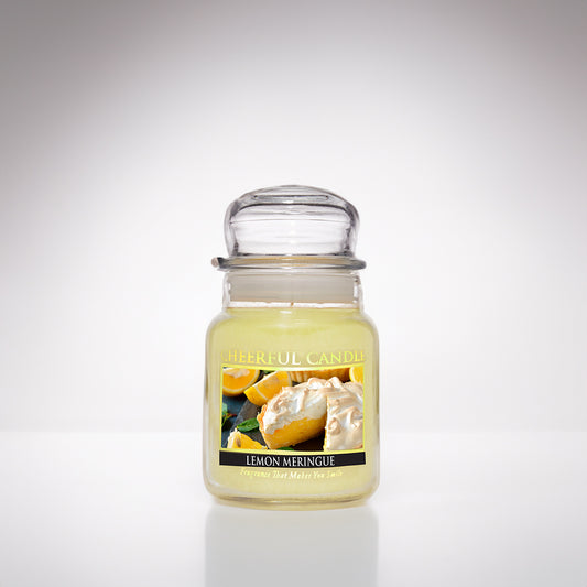 Lemon Meringue Scented Candle - 6 oz, Single Wick, Cheerful Candle
