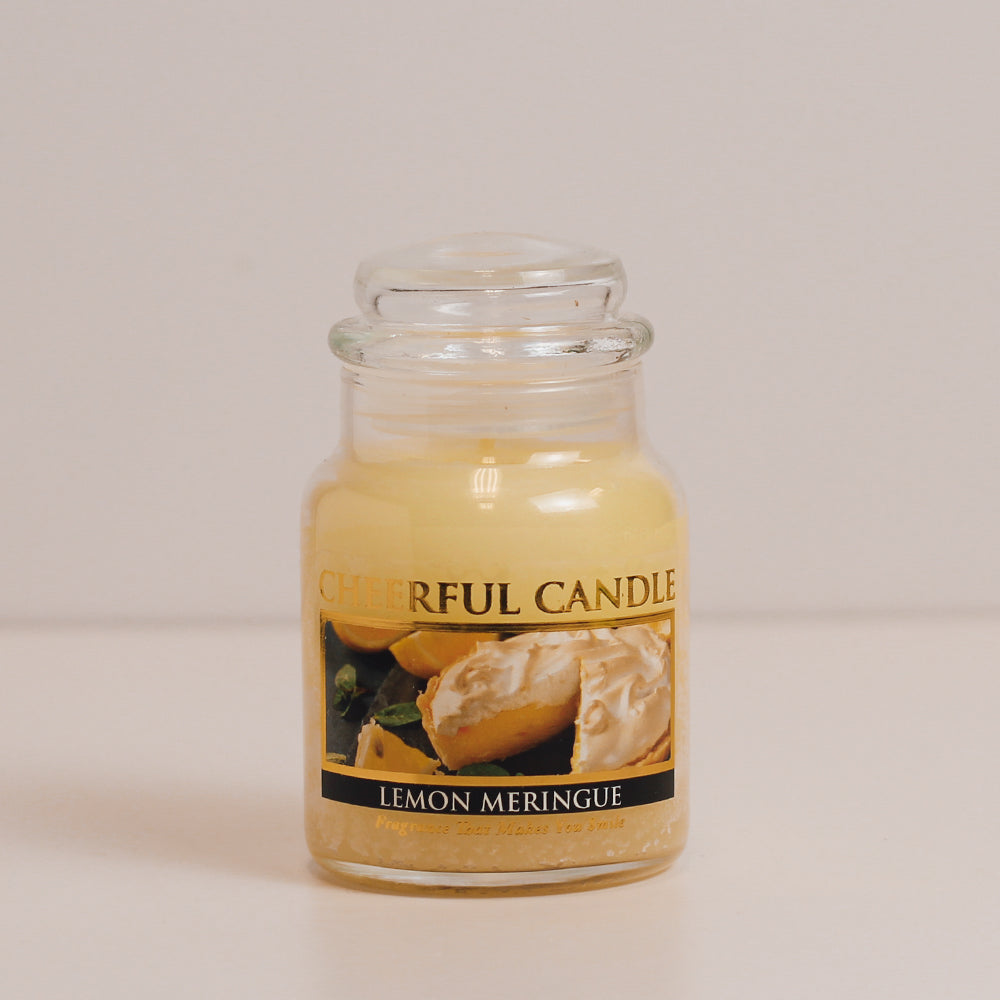 Lemon Meringue Scented Candle - 6 oz, Single Wick, Cheerful Candle